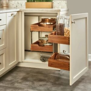 Rev-A-Shelf system for Wooden Corner Cabinet